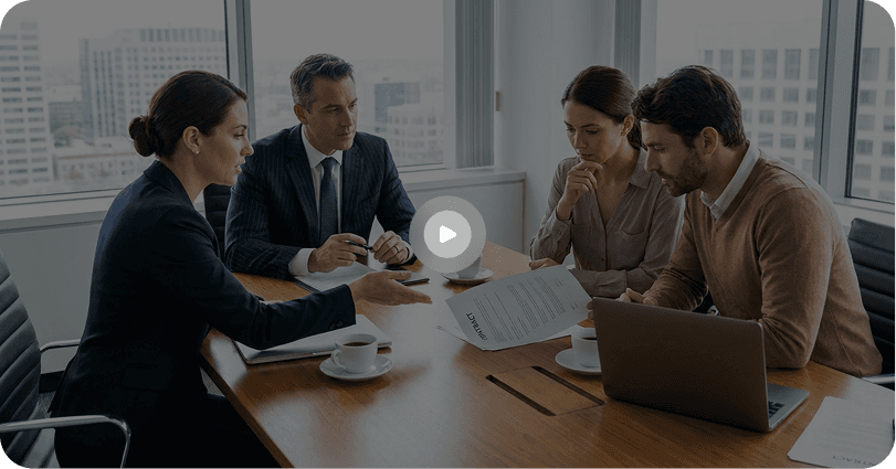 Professional spotlight graphic pairing editorial coverage with attorney branding