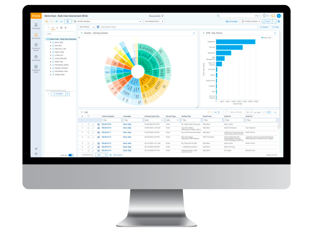 RelativityOne platform screenshot